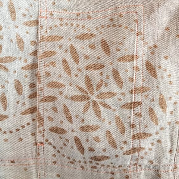 Sigrid Olsen Cream Tan Peach Linen Jacket - Picture 4 of 6